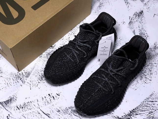 Static Boost 350 (Reflective) Black V2 Adidas Yeezy FU9007 - 0830